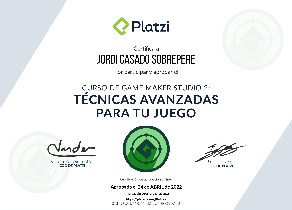 Diploma GameMaker Técnicas