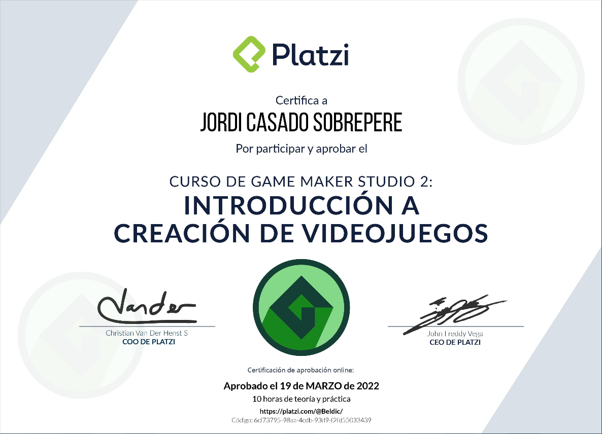 Diploma GameMaker Platzi