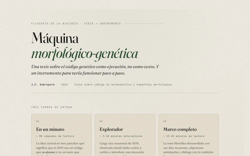 Máquina morfológico-genética
