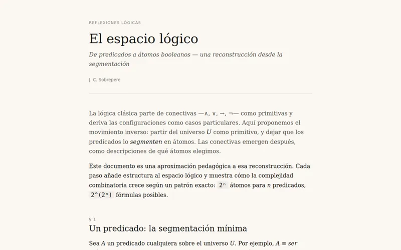 El espacio lógico